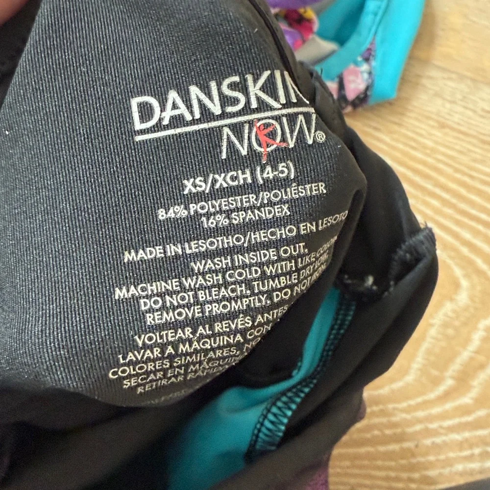 Danskin and Moret Kids Leotards lot of 3! Size 4/5